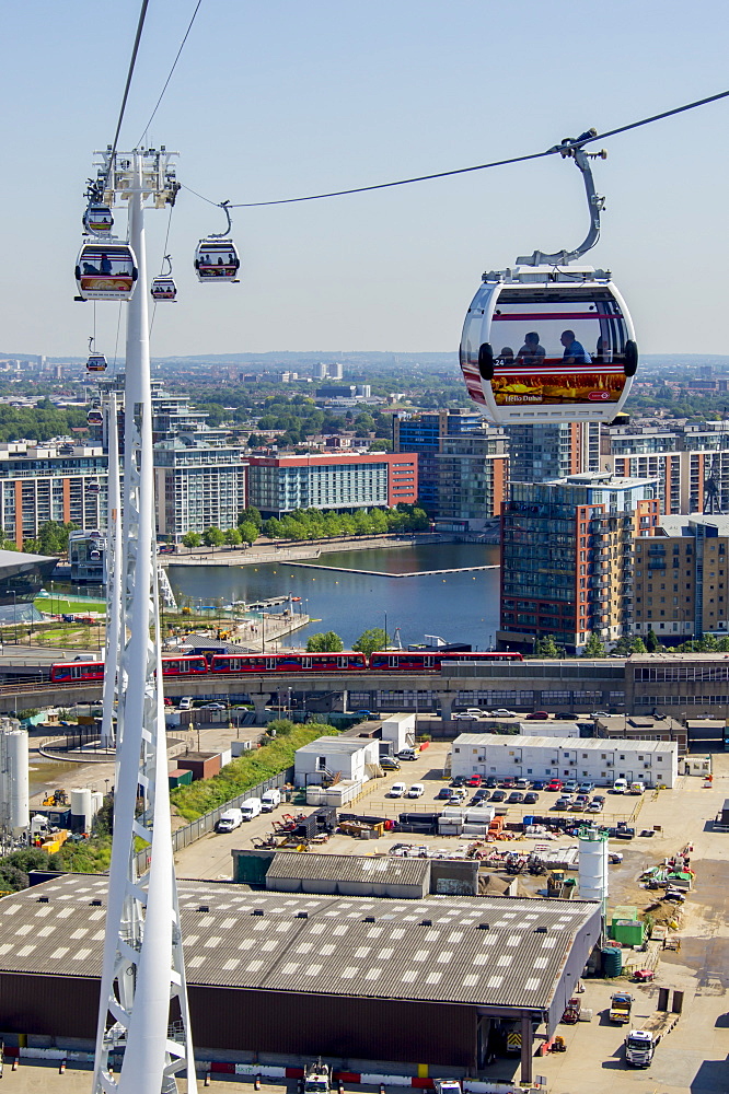 Cable car Greenwich Emirates, London, England, United Kingdom, Europe