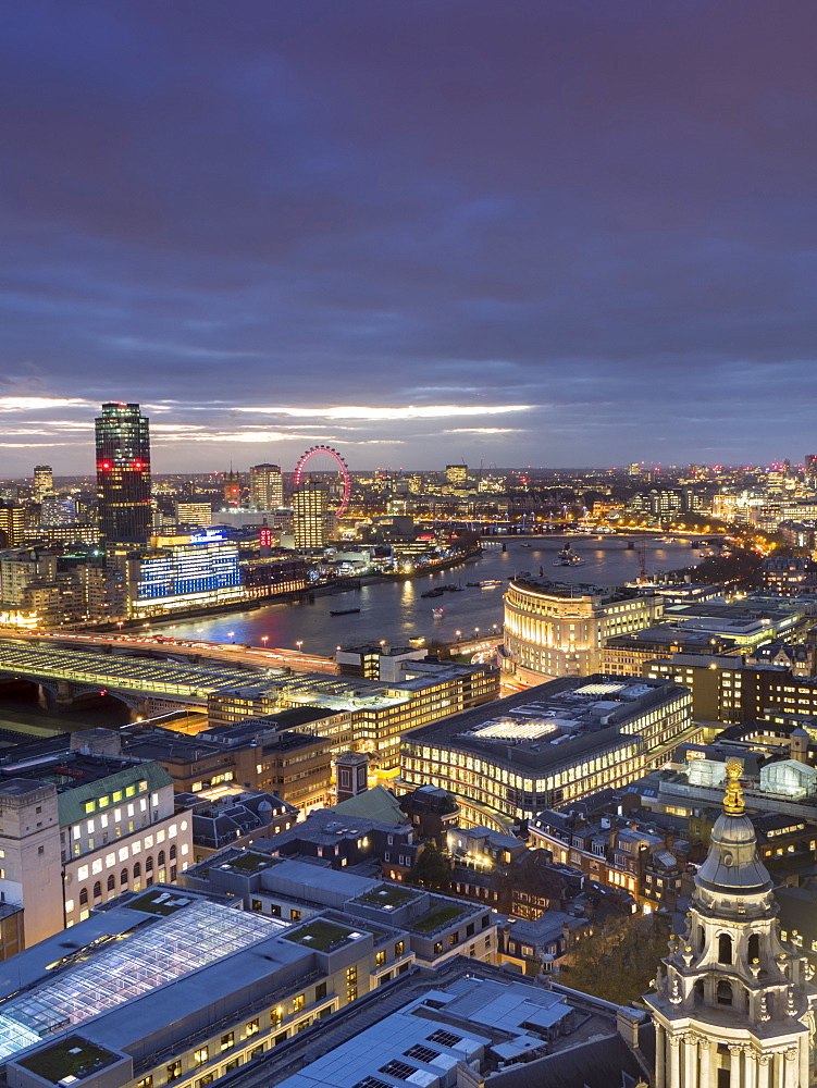 Cityscape from St. Paul's, London, England, United Kingdom, Europe