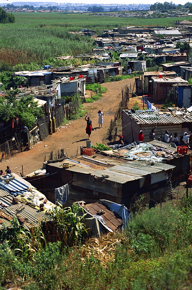 Squatter camp near Soweto, Johannesburg, South Africa, Africa