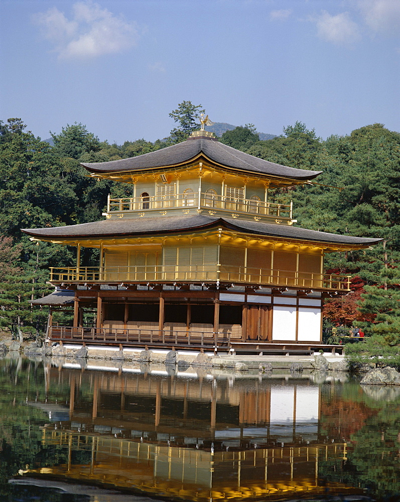 Kinkaku Temple (Golden Pavilion), Rokuon-ji temple, UNESCO World Heritage Site, Kyoto, Japan, Asia