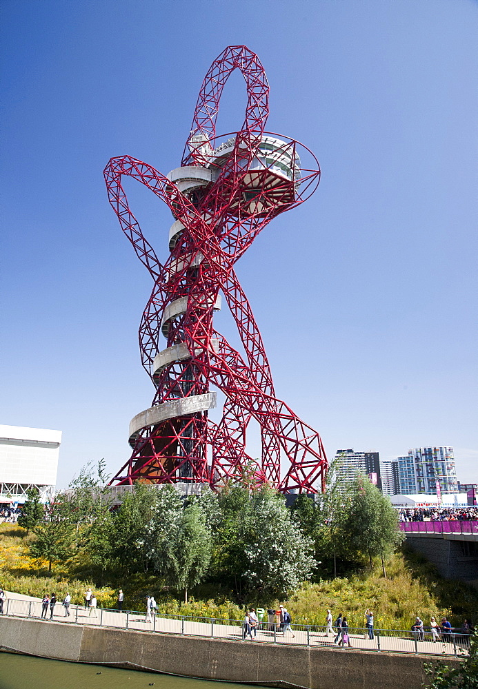 The ArcelorMittal Orbit at the Olympic Park, Stratford, London, England, United Kingdom, Europe