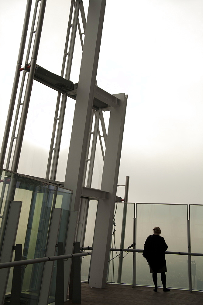 Viewing gallery on the 72nd floor of the Shard, London Bridge, London, England, United Kingdom, Europe