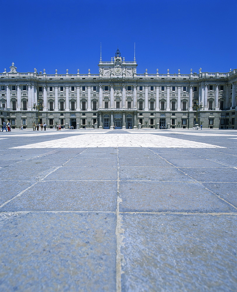 The Plaza de la Armeria in the Palacio Real built between 1737 and 1764, by Philip V, in Madrid, Spain, Europe