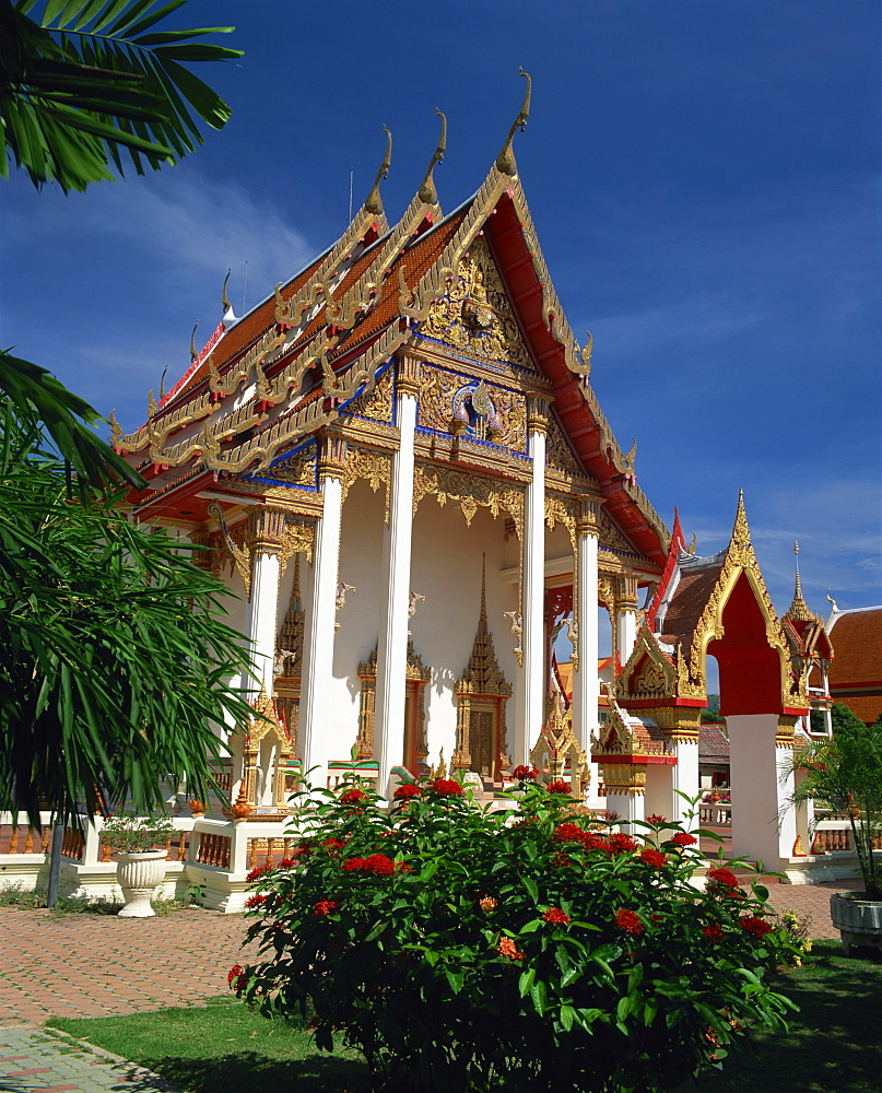 Wat Chalong temple in Phuket, Thailand, Southeast Asia, Asia