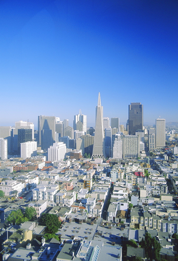 View over San Francisco, California, USA, North America