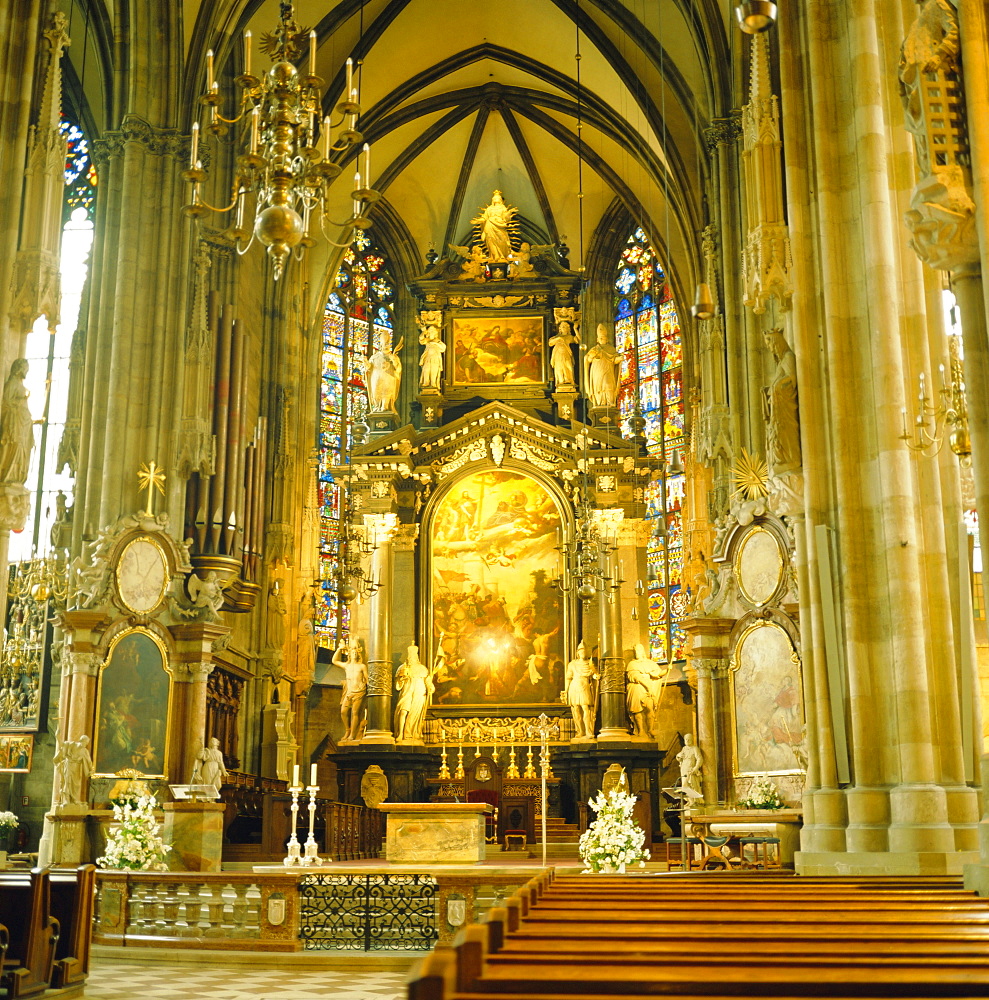 Interior of St. Stephan's Cathedral, Vienna, Austria