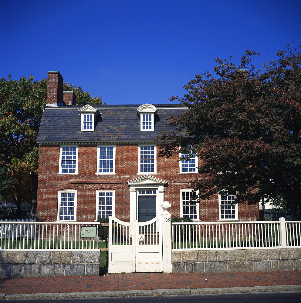 Derby House, 1761, the first brick structure built in Salem, owned by India merchant Elias Hasket Derby, Salem, Massachusetts, New England, United States of America, North America