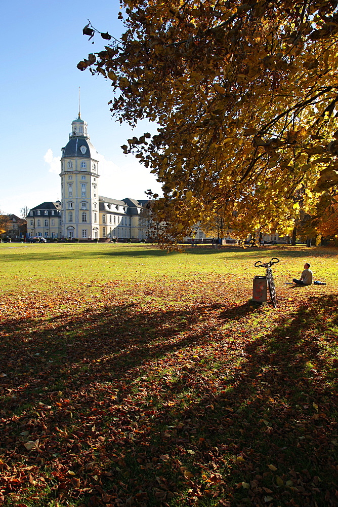 Palace and Gardens, Karlsruhe, Baden-Wurttemberg, Germany, Europe