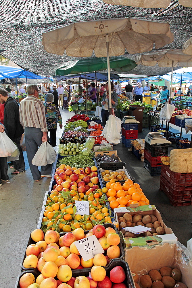 Market at Pollenca, Mallorca, Balearic Islands, Spain, Europe