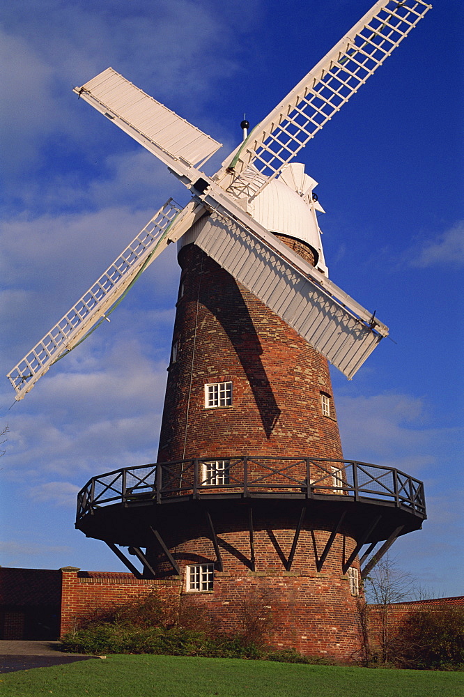 Green's Mill, built in 1807, Green's Park, Nottingham, Nottinghamshire, England, United Kingdom, Europe