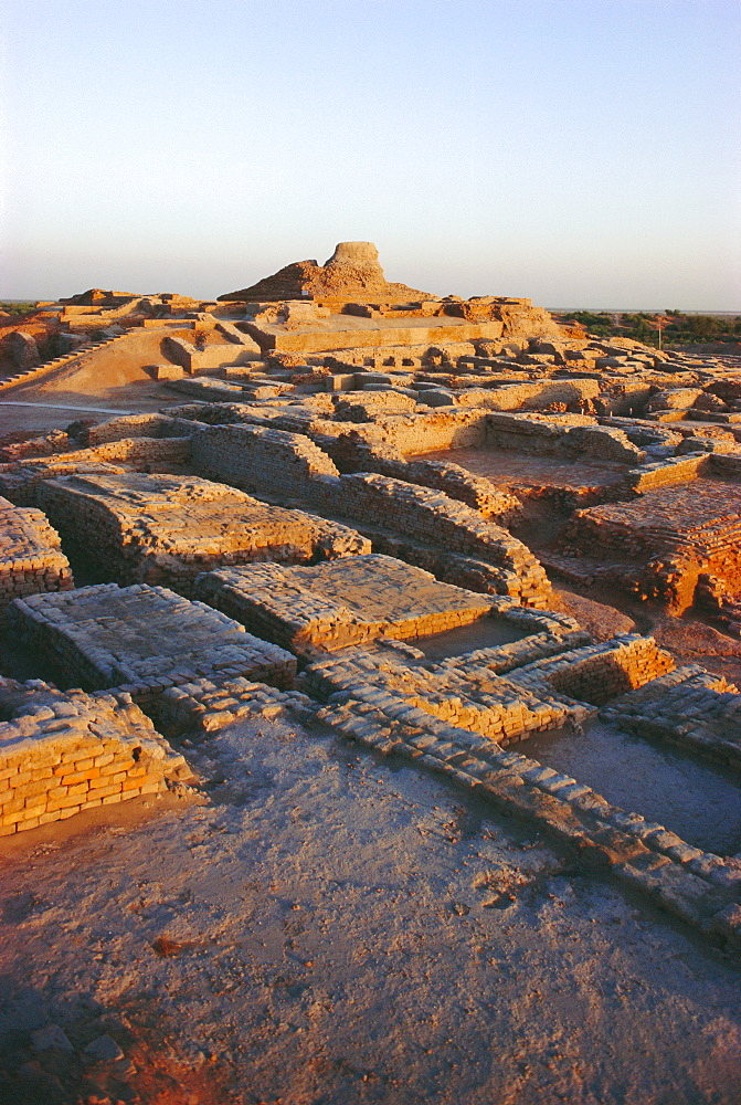 The Citadel with Buddhist Stupa 2nd century AD, Mohenjodaro, Indus Valley Civilization 3rd-2nd centuries BC, Pakistan