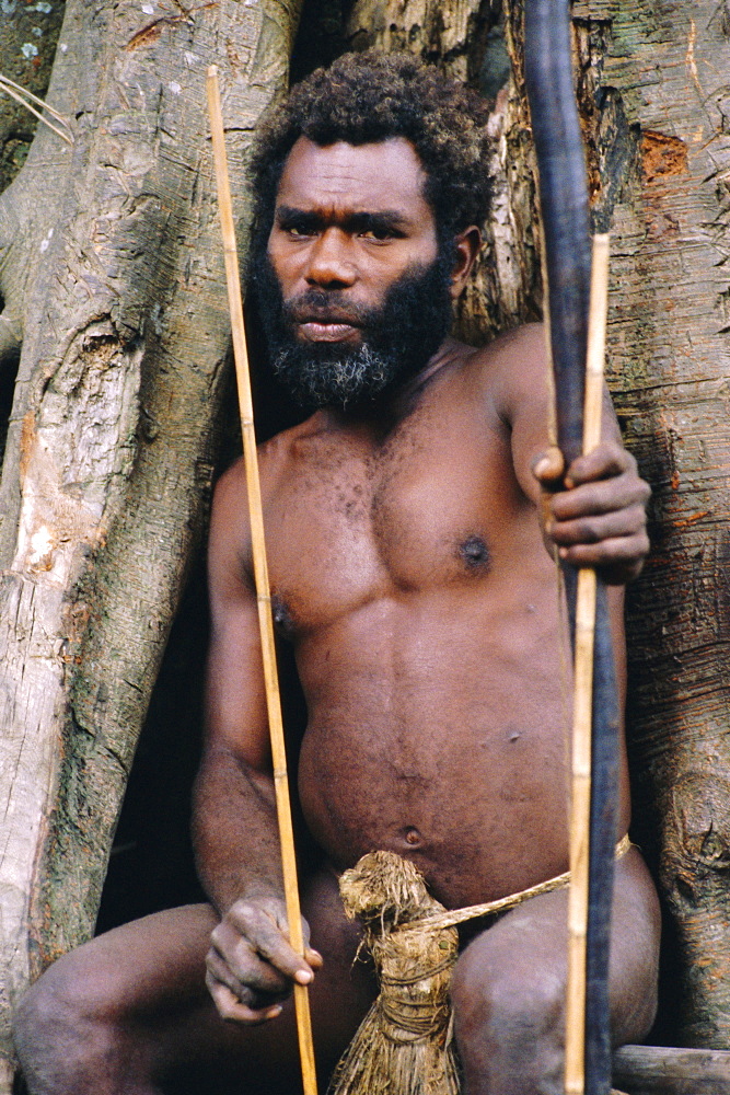 Tanna man, Tanna Island, Vanuatu, Melanesia, Pacific Islands