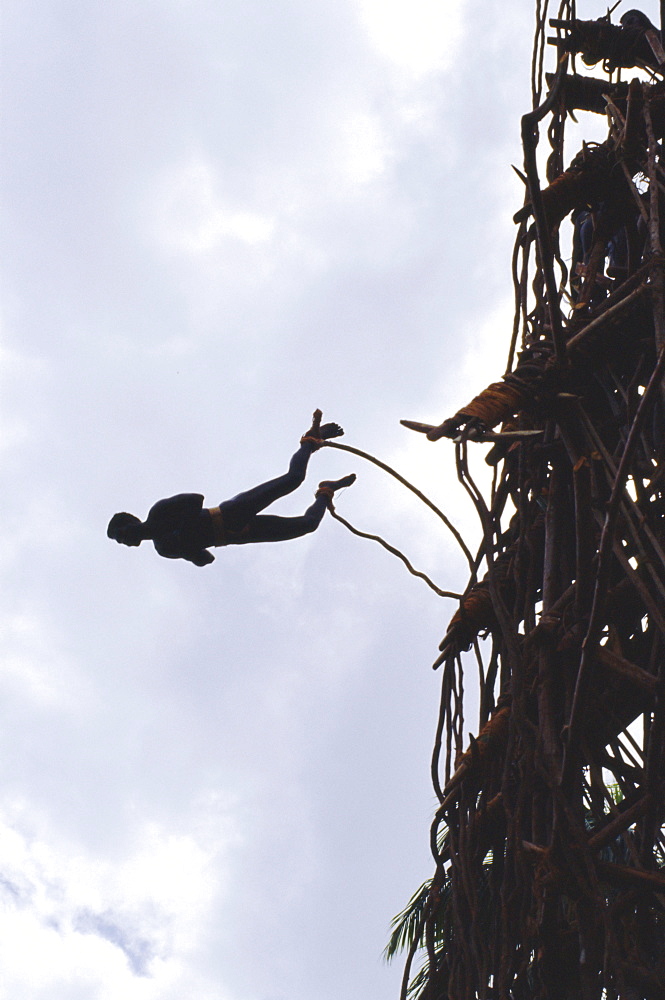 Land diver, Pentecost Island, Vanuatu, Melanesia, Pacific Islands