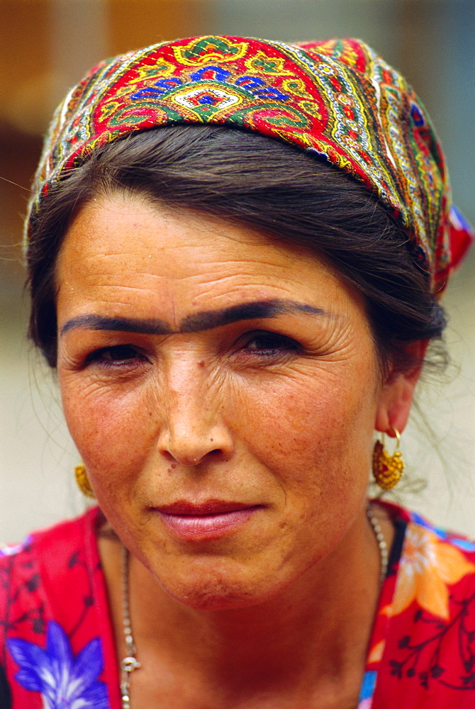 Uzbek woman, Kyrgyzstan, Central Asia