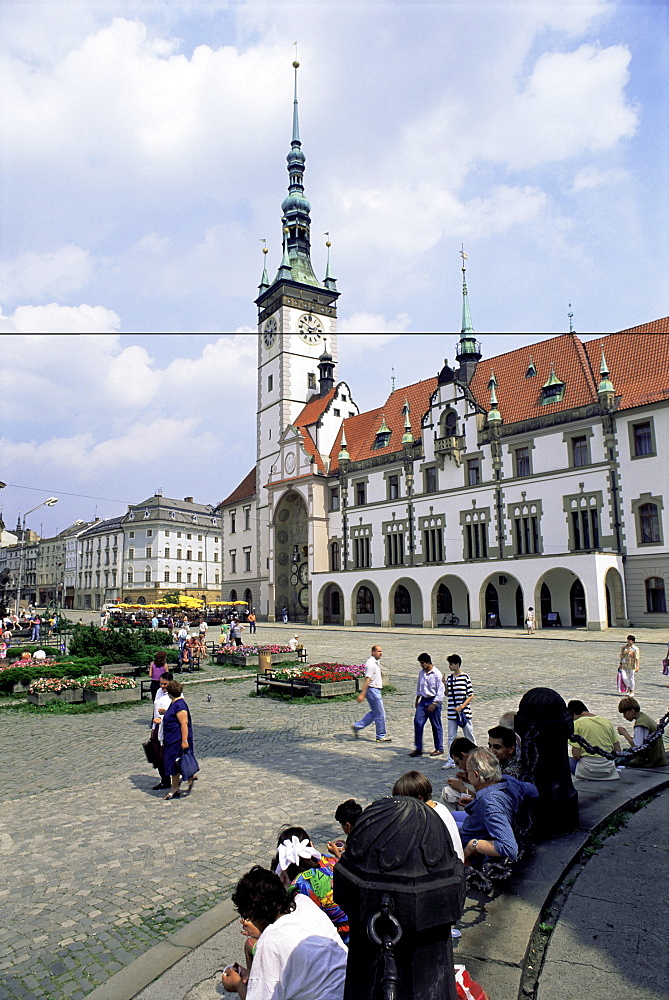 Old Town Hall, main square, Olomouc, North Moravia, Czech Republic, Europe