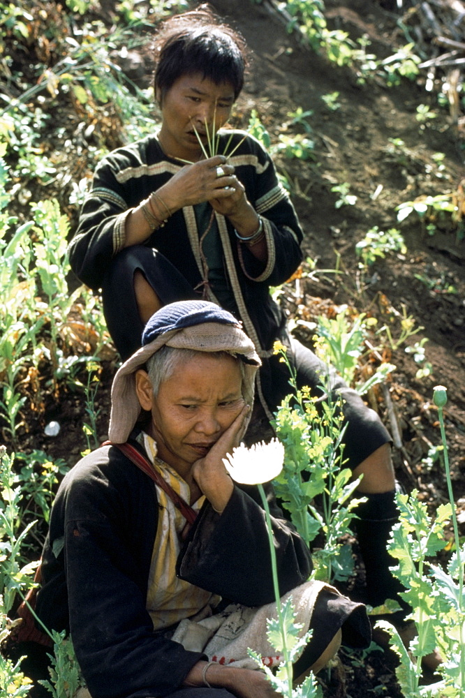 Lahu opium addicts, Chiang Rai, Thailand, Southeast Asia, Asia