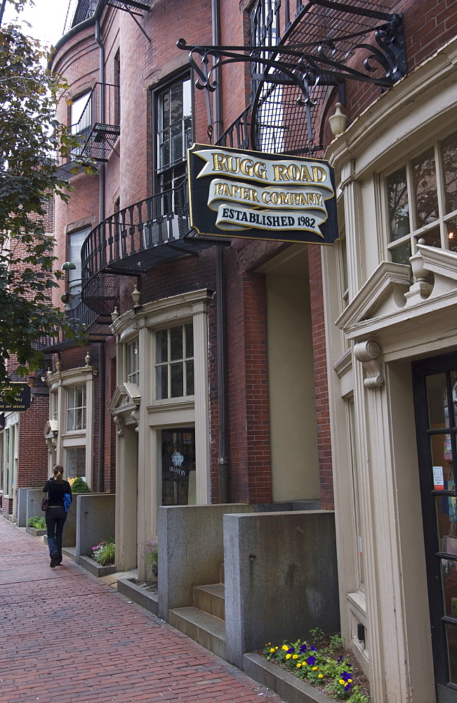 Charles Street, Beacon Hill, Boston, Massachusetts, New England, United States of America, North America