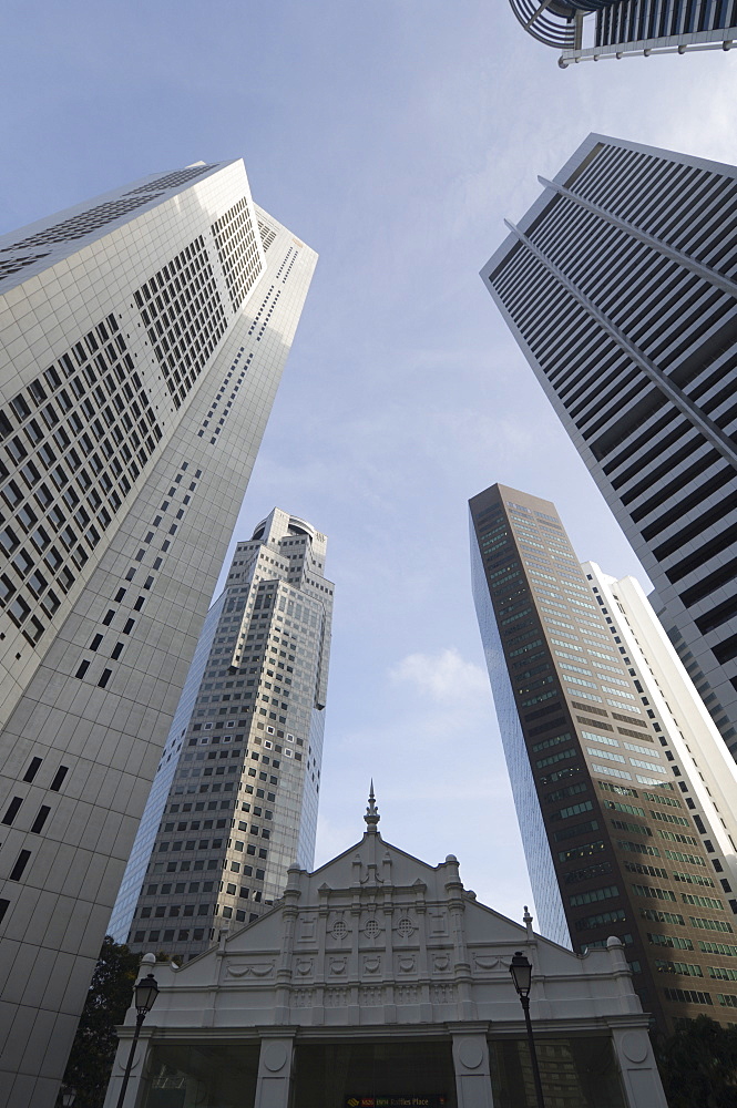 Raffles Place in the Financial District, Singapore, South East Asia