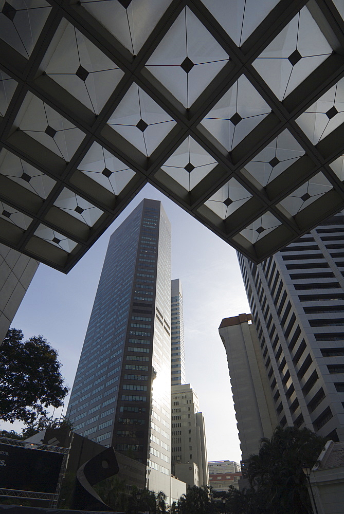 Raffles Place in the Financial District, Singapore, South East Asia