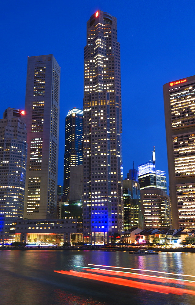 Boat Quay and the Financial District, Singapore, Southeast Asia, Asia