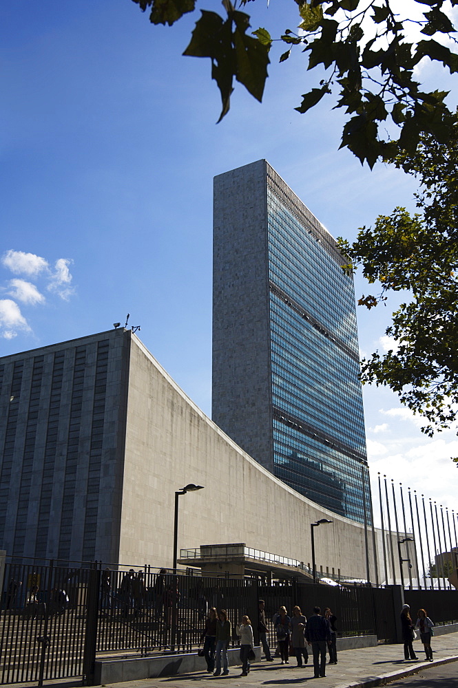 The United Nations Building, Manhattan, New York City, New York, United States of America, North America