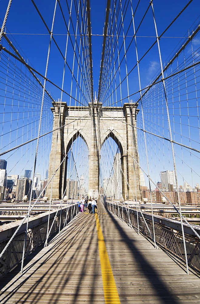 Brooklyn Bridge, New York City, New York, United States of America, North America