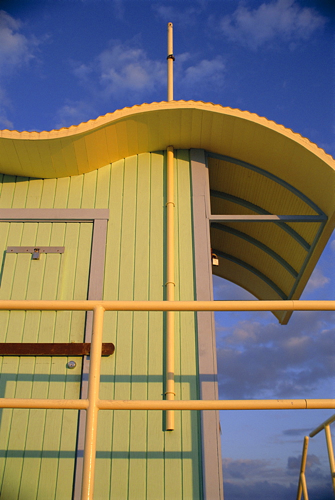 Lifeguard station, Miami Beach, Florida, United States of America (U.S.A.), North America