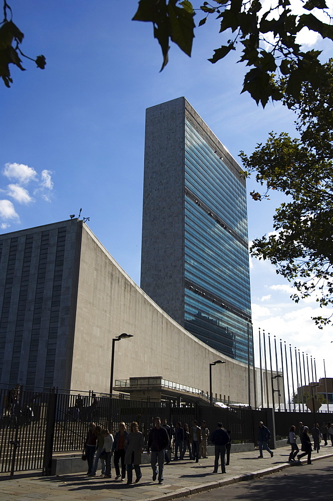 United Nations Headquarters Building, Manhattan, New York City, New York, United States of America, North America