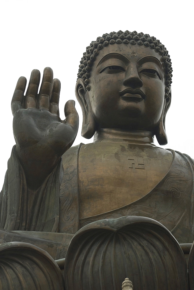 The Big Buddha statue, Po Lin Monastery, Lantau Island, Hong Kong, China, Asia