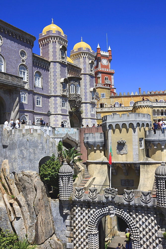 Pena National Palace, Sintra, UNESCO World Heritage Site, Portugal, Europe