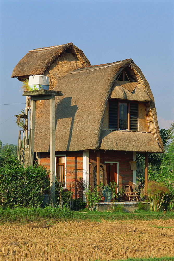 Modern house built in traditional style near Ubud, Bali, Indonesia, Southeast Asia, Asia