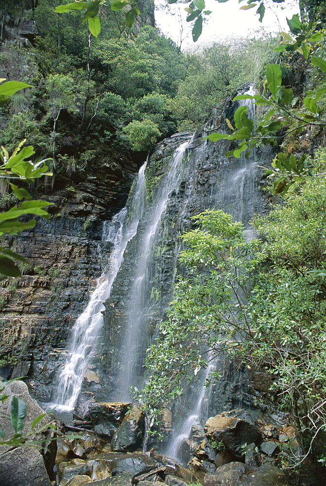 Beauchamp Falls, Blue Mountains National Park, UNESCO World Heritage Site, near Blackheath, New South Wales (N.S.W.), Australia, Pacific