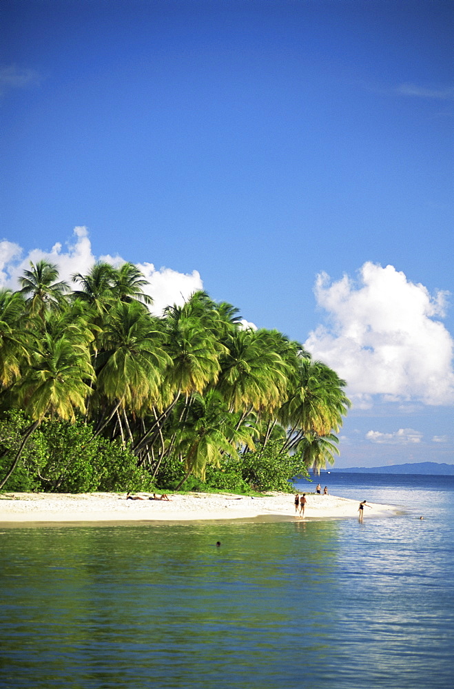 Beach at Pigeon Point, southwest coast, Tobago, West Indies, Central America