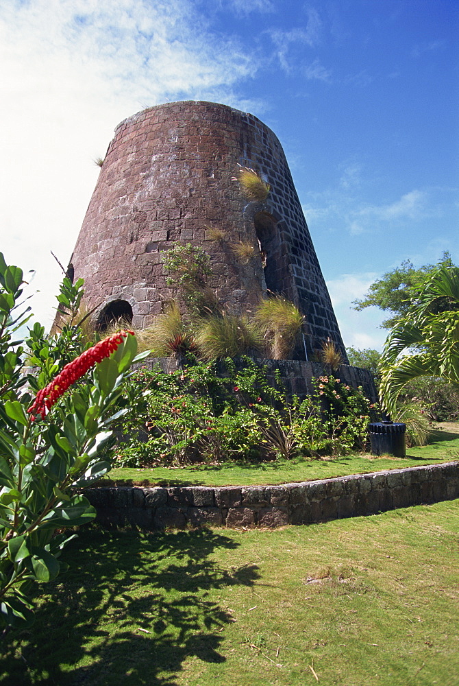 Remains of the old sugar mill, now the Montpelier Plantation Inn, Nevis, Leeward Islands, West Indies, Caribbean, Central America