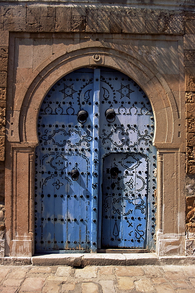 Doorway, Sidi Bou Said, Tunisia, North Africa, Africa