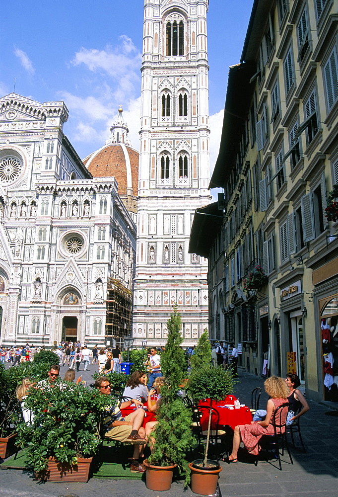 Cathedral bell tower (Campanile), Florence, UNESCO World Heritage Site, Tuscany, Italy, Europe