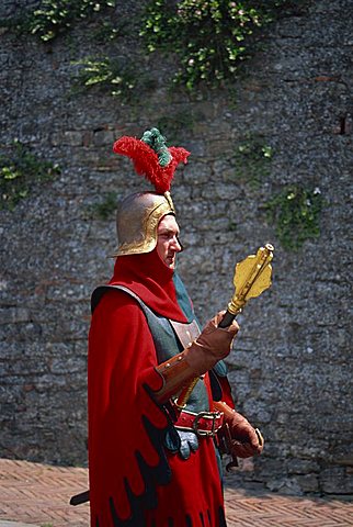 Medieval parade, Arezzo, Tuscany, Italy, Europe