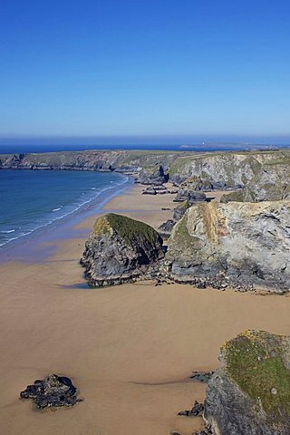 Bedruthan Steps, Cornwall, England, United Kingdom, Europe