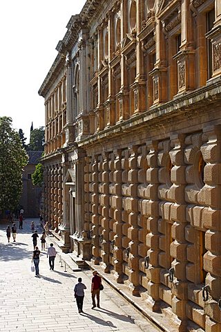 Palace of Charles V, Alhambra Palace, UNESCO World Heritage Site, Granada, Andalucia, Spain, Europe