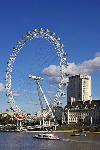 London Eye, River Thames, London, England, United Kingdom, Europe