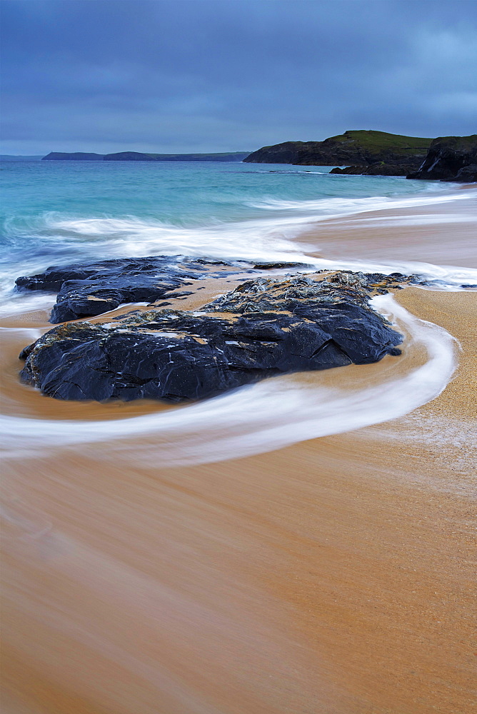 Pentire Point from Mother Ivey's Bay, Cornwall, England, United Kingdom, Europe