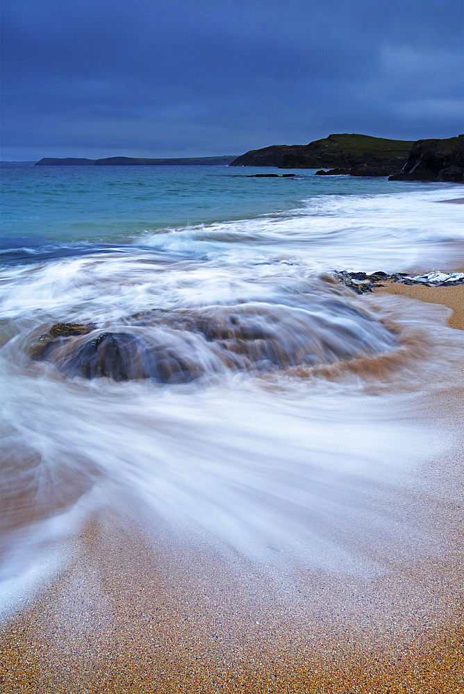 Pentire Point from Mother Ivey's Bay, Cornwall, England, United Kingdom, Europe