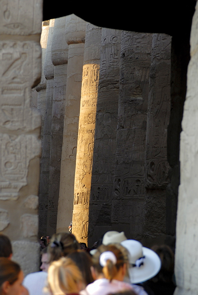 Hypostyle hall, Temple of Karnak, near Luxor, Thebes, UNESCO World Heritage Site, Egypt, North Africa, Africa