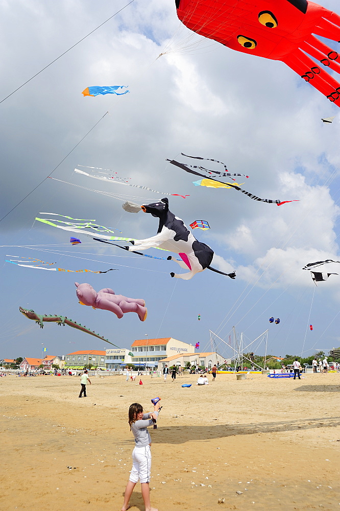 Kite festival, Charente Maritime, France, Europe