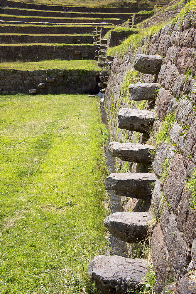 Inca stepping stones, Tipon, Peru, South America