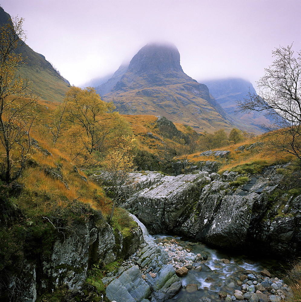 The Three Sisters, Glencoe, Highland region, Scotland, United Kingdom, Europe