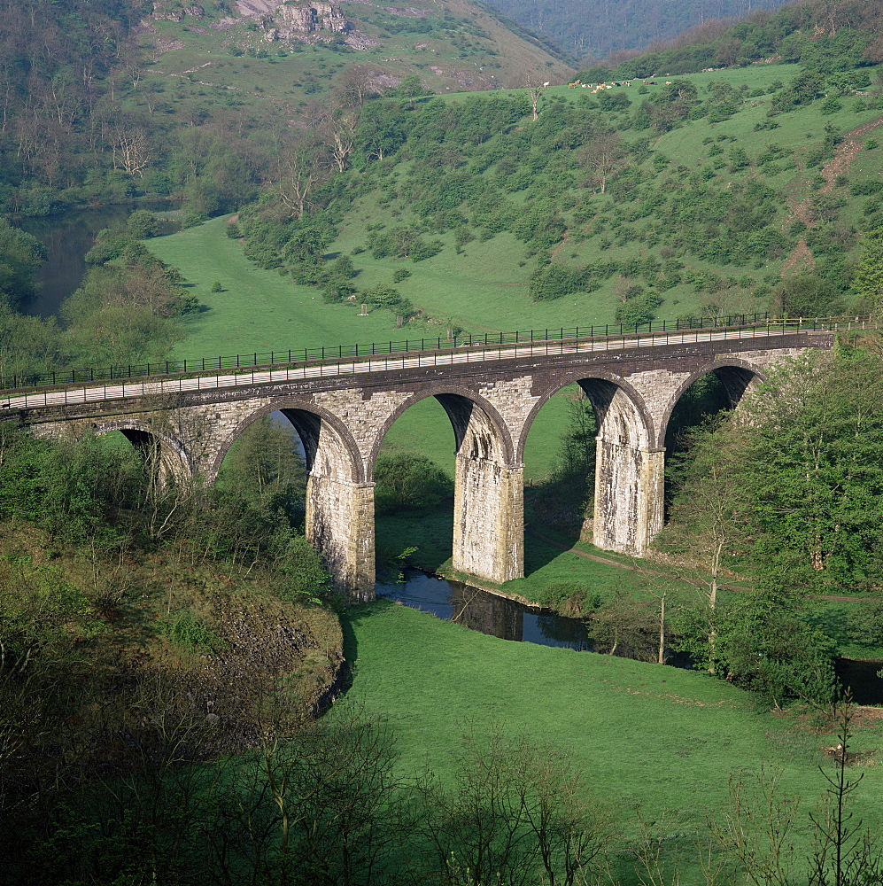 Monsal Dale Viaduct, Peak District National Park, Derbyshire, England, United Kingdom, Europe