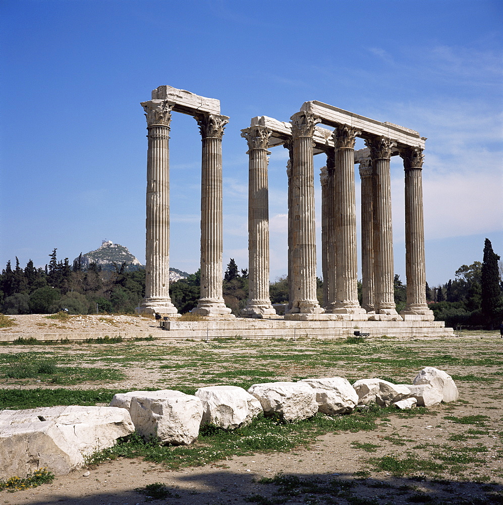 Temple of Olympian Zeus, Athens, Greece, Europe