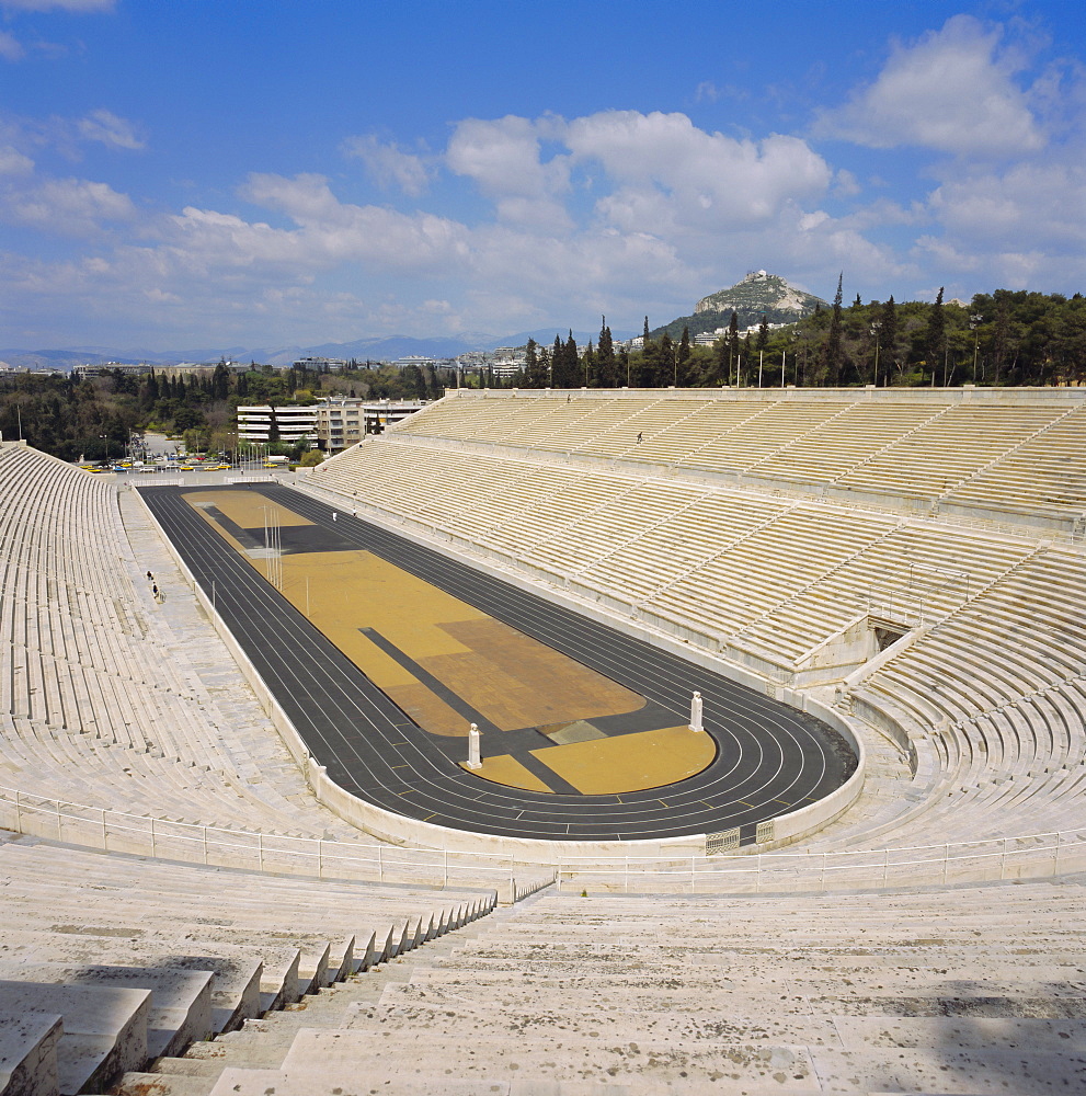 The Stadion, c. 330 BC, restored for the first modern Olympics in 1896, Athens, Greece, Europe