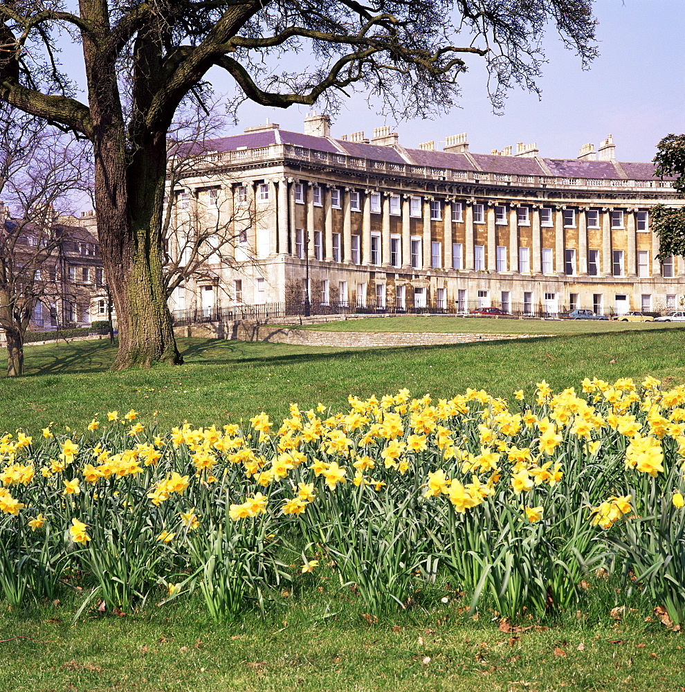 Royal Crescent, Bath, UNESCO World Heritage Site, Avon, England, United Kingdom, Europe